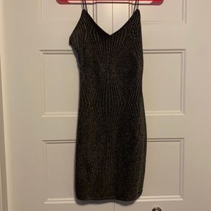 Black & grey sparkle dress